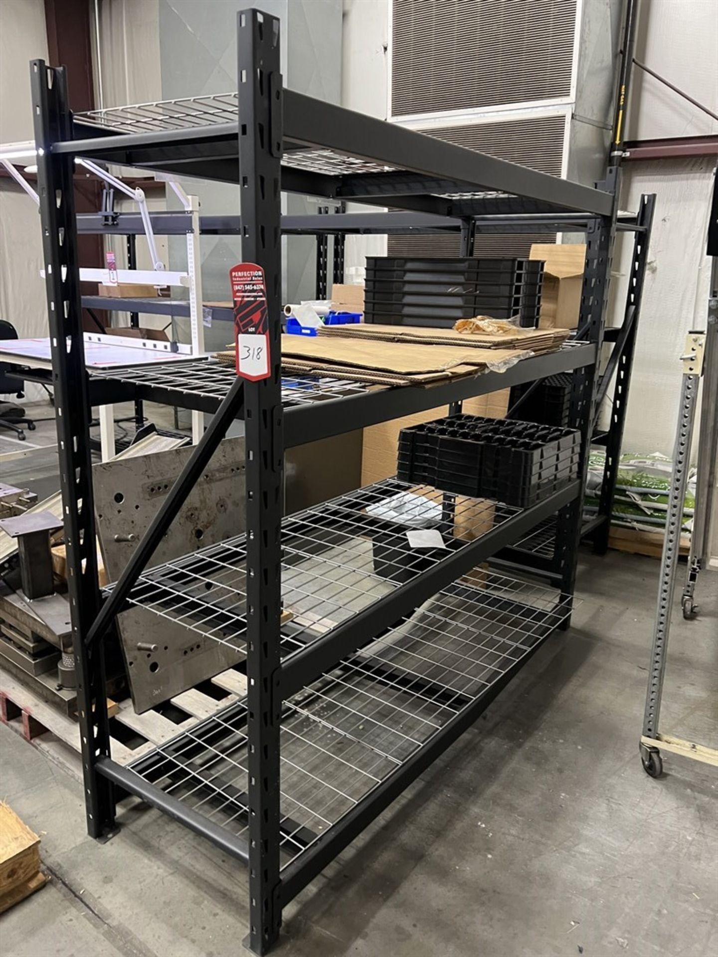 Lot of (3) Shelving Units, 6' x 6' x 2'