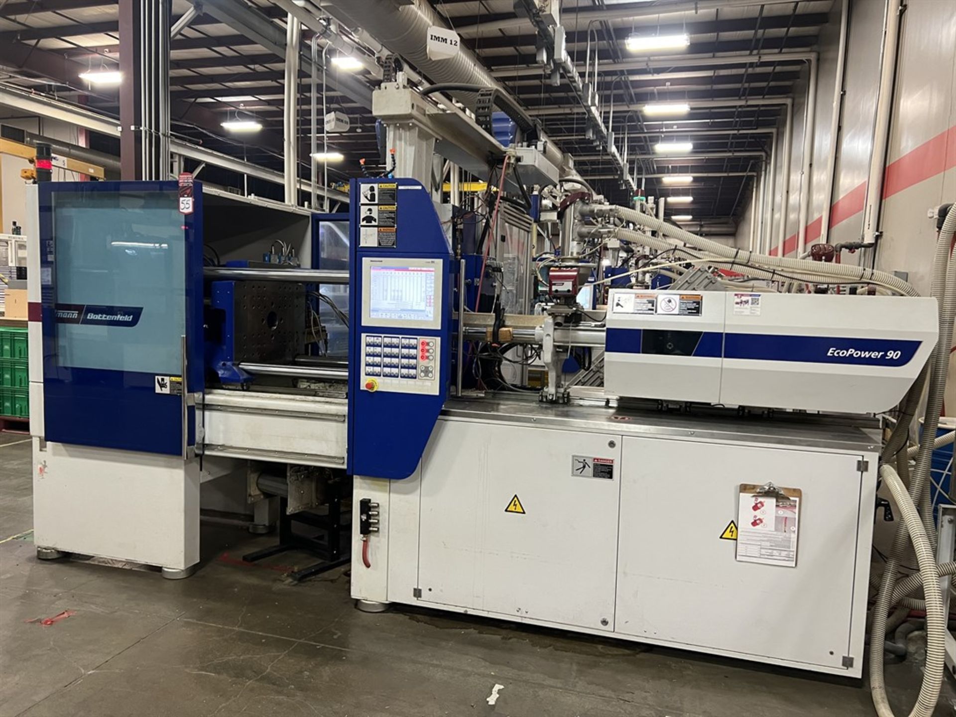 (PRESS ONLY) 2016 WITTMANN BATTENFELD ECOPOWER 90/350 All Electric 90 Ton Injection Molder, s/n 1369