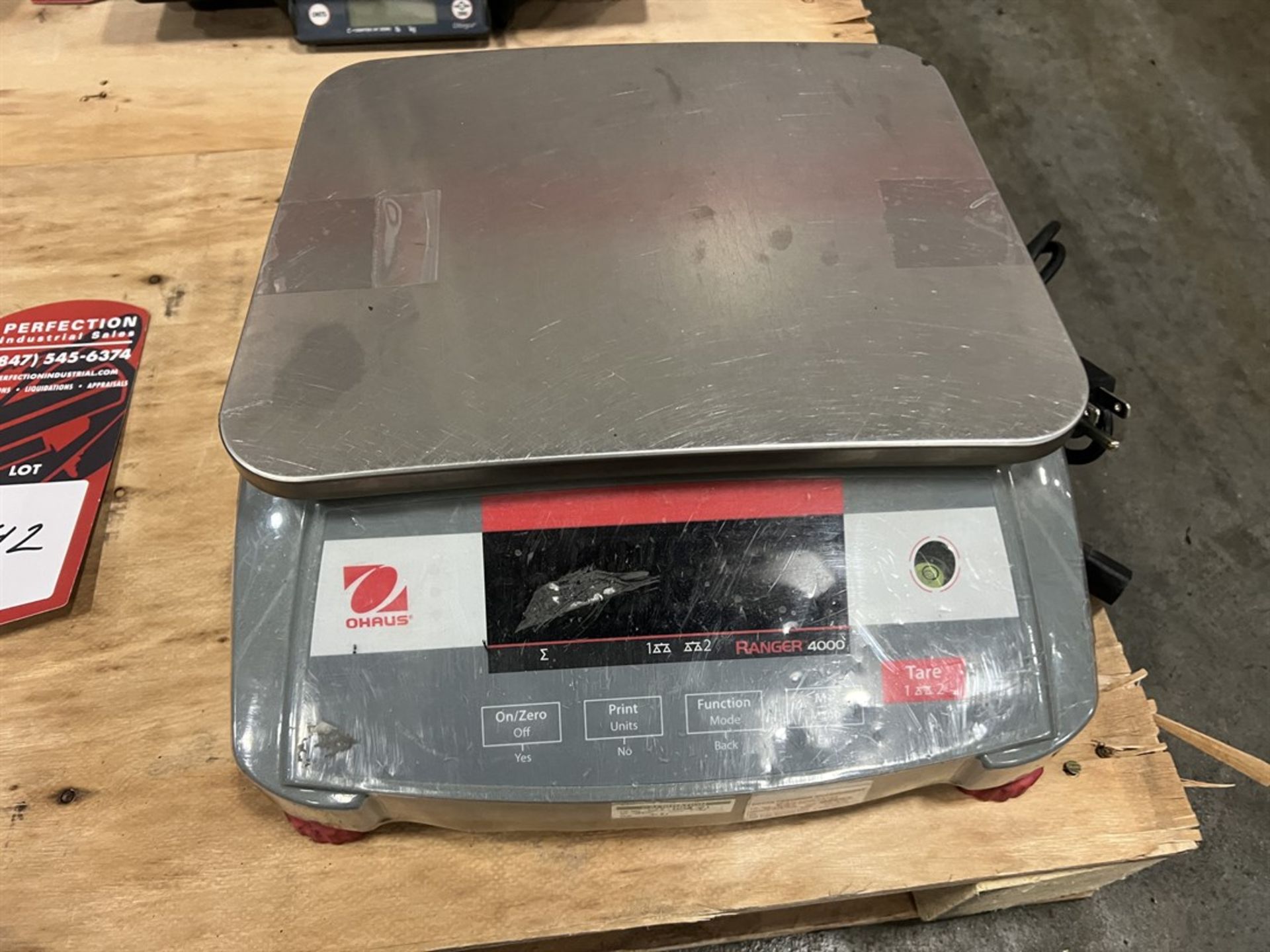 Lot of (2) OHAUS Ranger 4000 Digital Bench Top Scales - Image 3 of 3