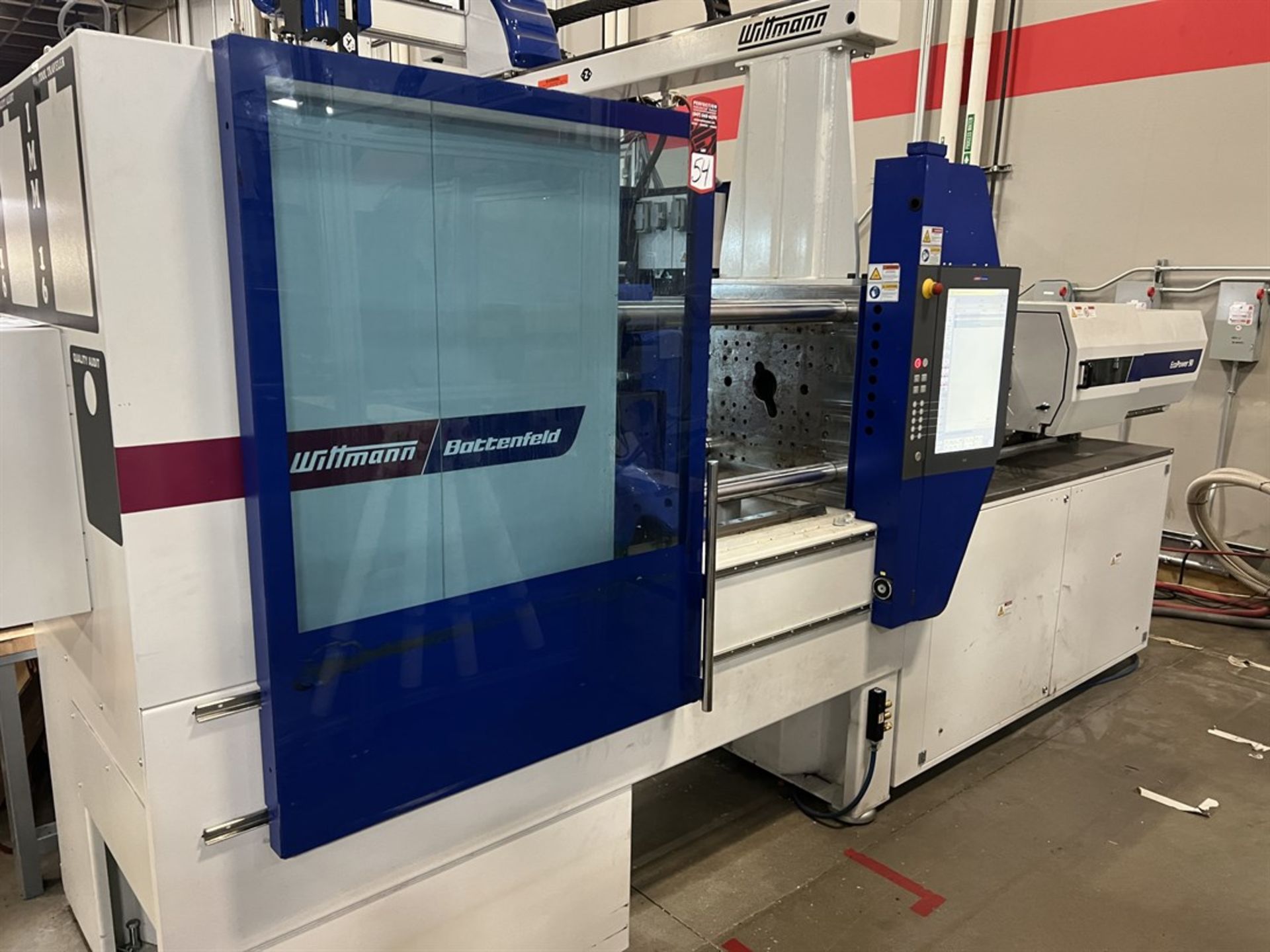 (PRESS ONLY) 2018 WITTMANN BATTENFELD ECOPOWER 90/350 All Electric 90 Ton Injection Molder, s/n 1395 - Image 2 of 8