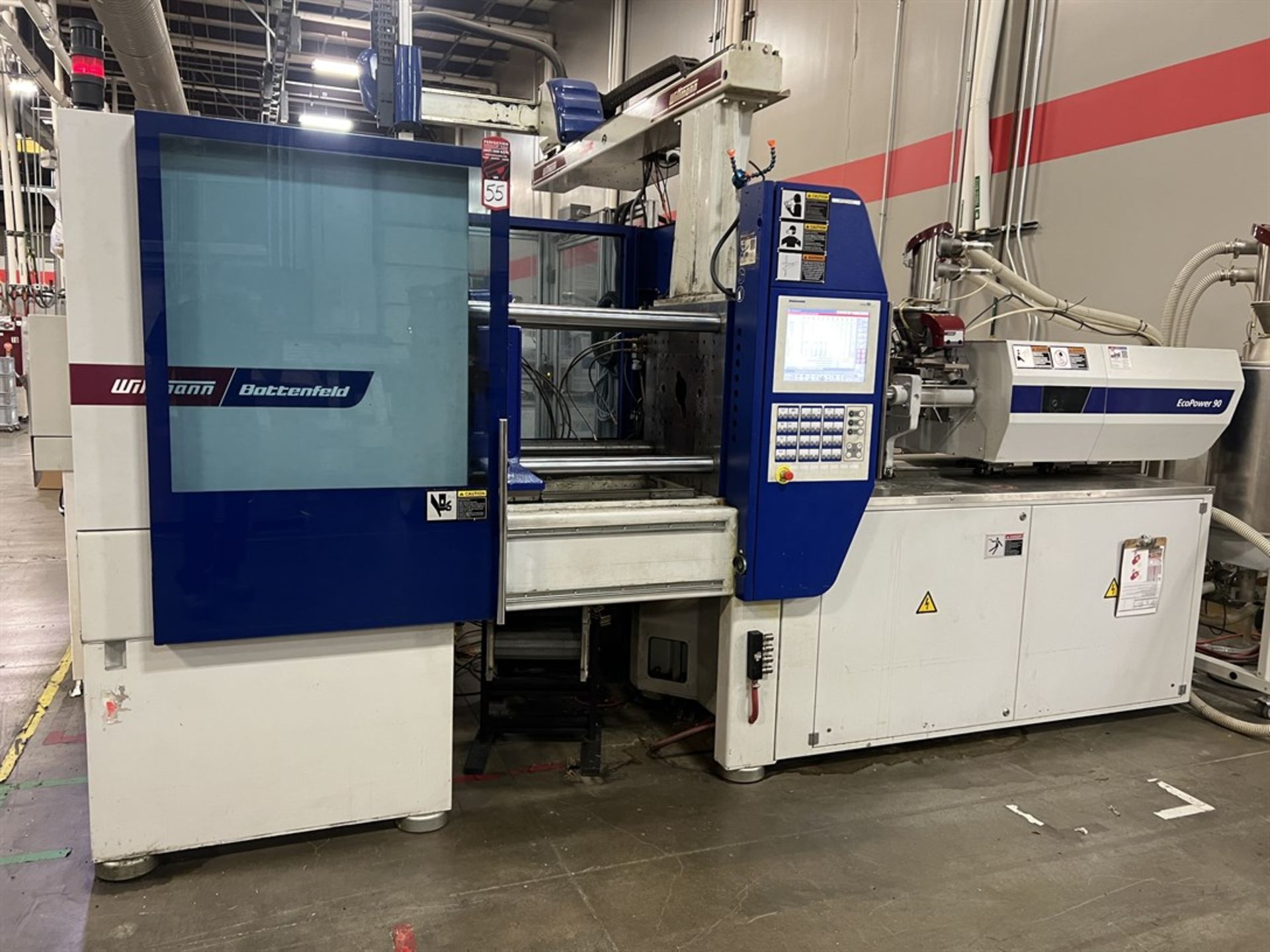 (PRESS ONLY) 2016 WITTMANN BATTENFELD ECOPOWER 90/350 All Electric 90 Ton Injection Molder, s/n 1369 - Image 2 of 8