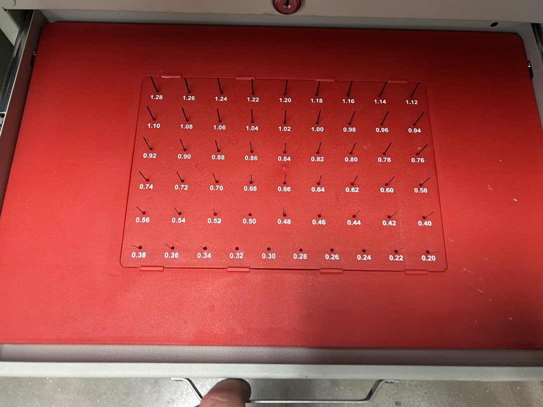 VERMONT GAGE Black Guard Pin Gauge Set from .20 to 13.98mm