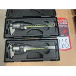 Lot of (2) MITUTOYO Absolute Digimatic 6" Digital Calipers