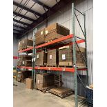 Lot of (4) Sections of Pallet Racking, 16' Uprights, 48" Deep, 12' Crossbeams