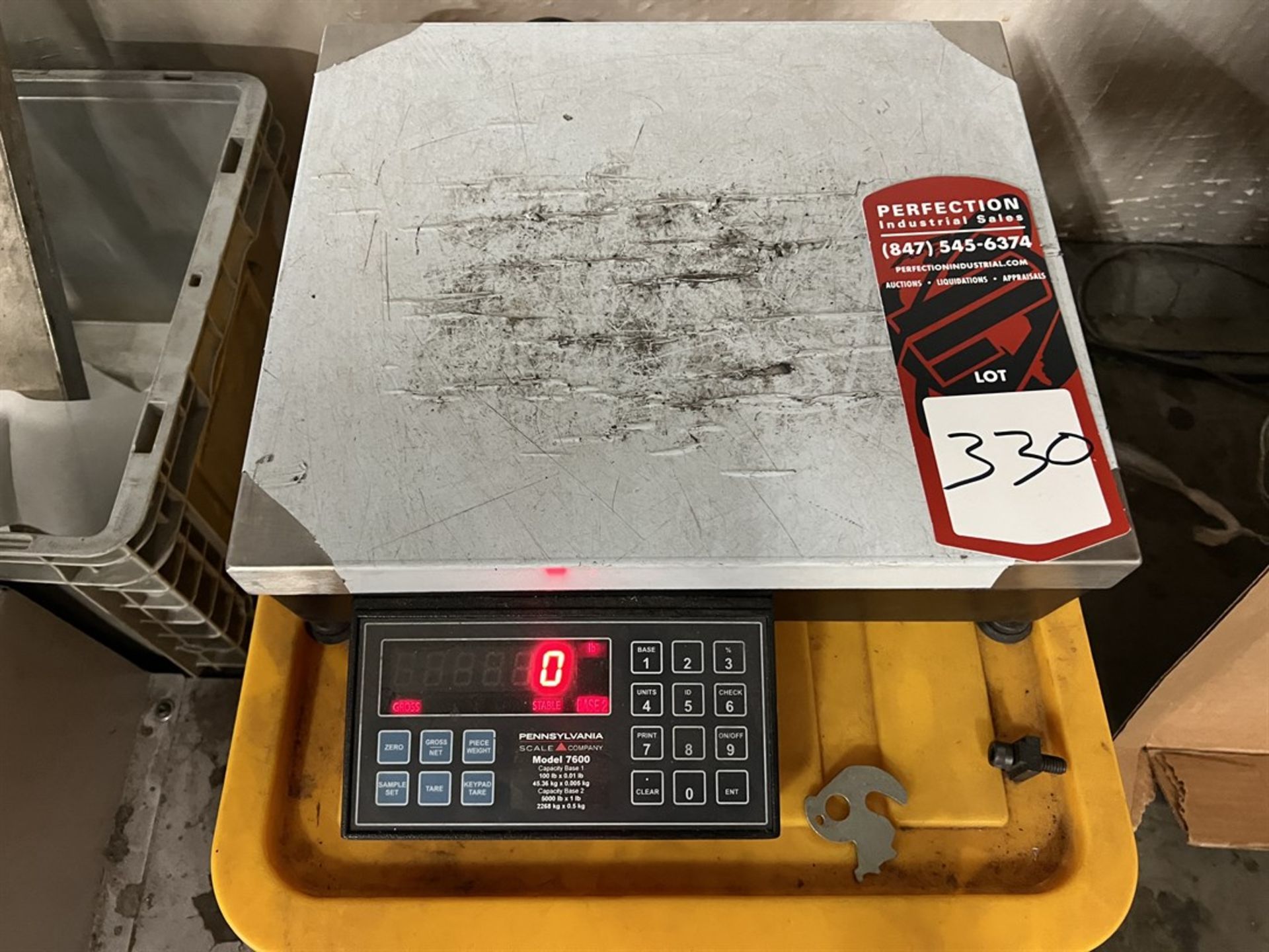 4' x 4' Floor Scale w/ PENNSYLVANIA 7600 Digital Bench Top Scale, 500 Lb. Capacity - Image 2 of 5