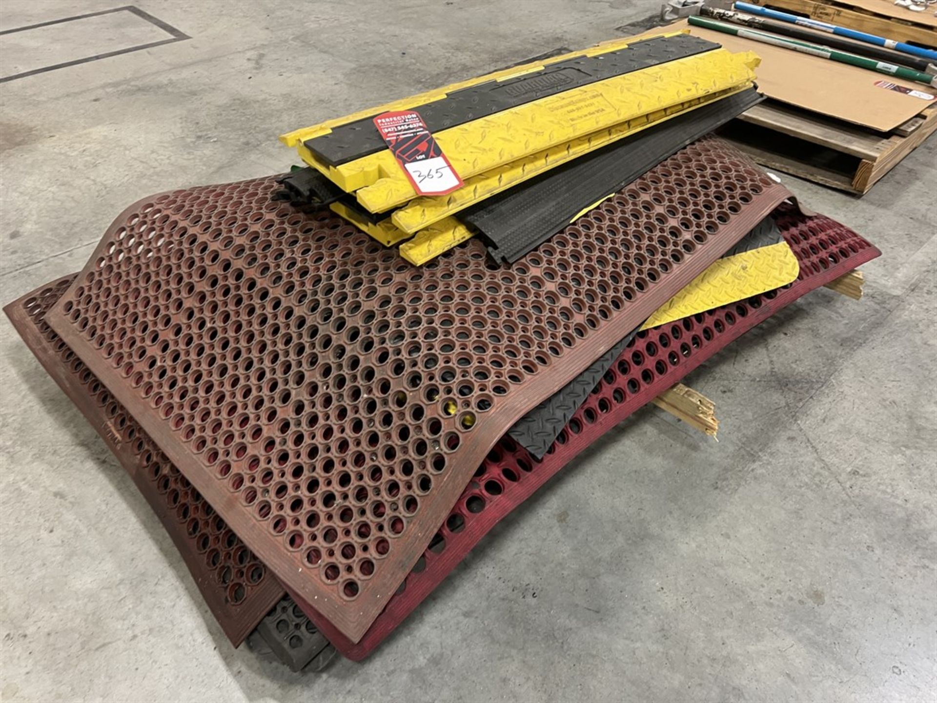 Lot of Shop Anti-Fatigue Floor Mats and Speed Bumps