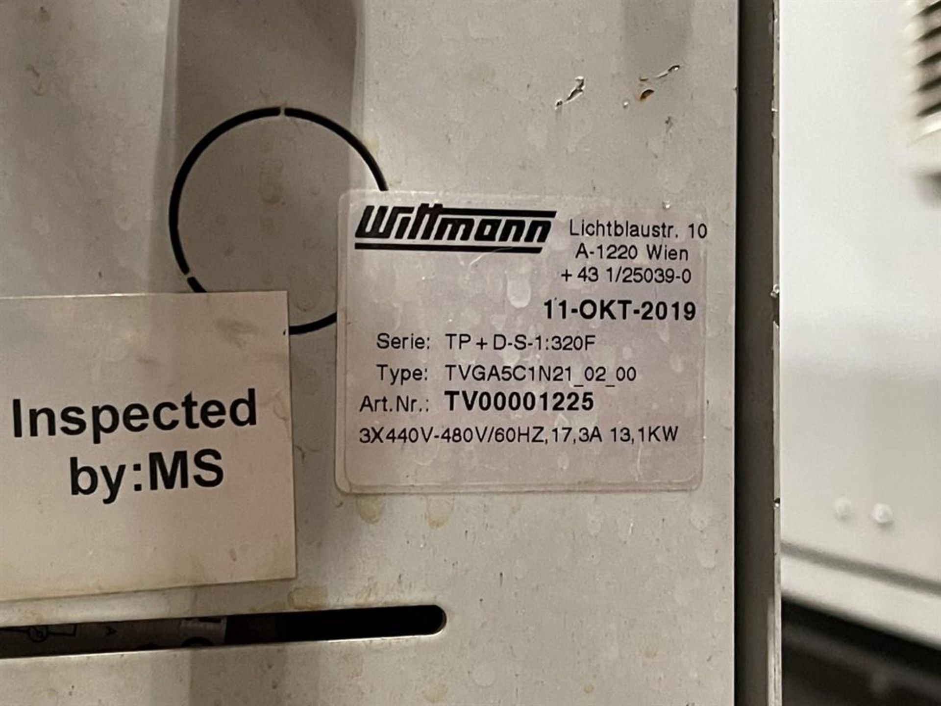 WITTMANN TEMPRO PLUS D 320F Temperature Control Unit, s/n an - Image 4 of 4