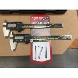 Lot of (2) MITUTOYO Absolute Digimatic 6" Digital Calipers