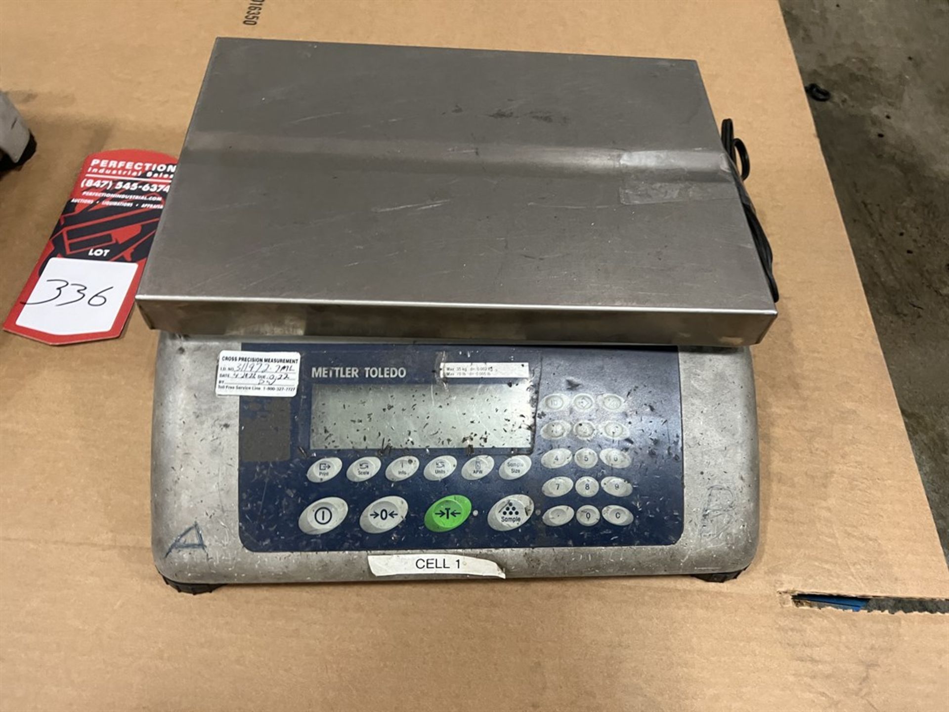 Lot of (2) METTLER TOLEDO BBA-442 35SD Digital Bench Top Scales - Image 2 of 3