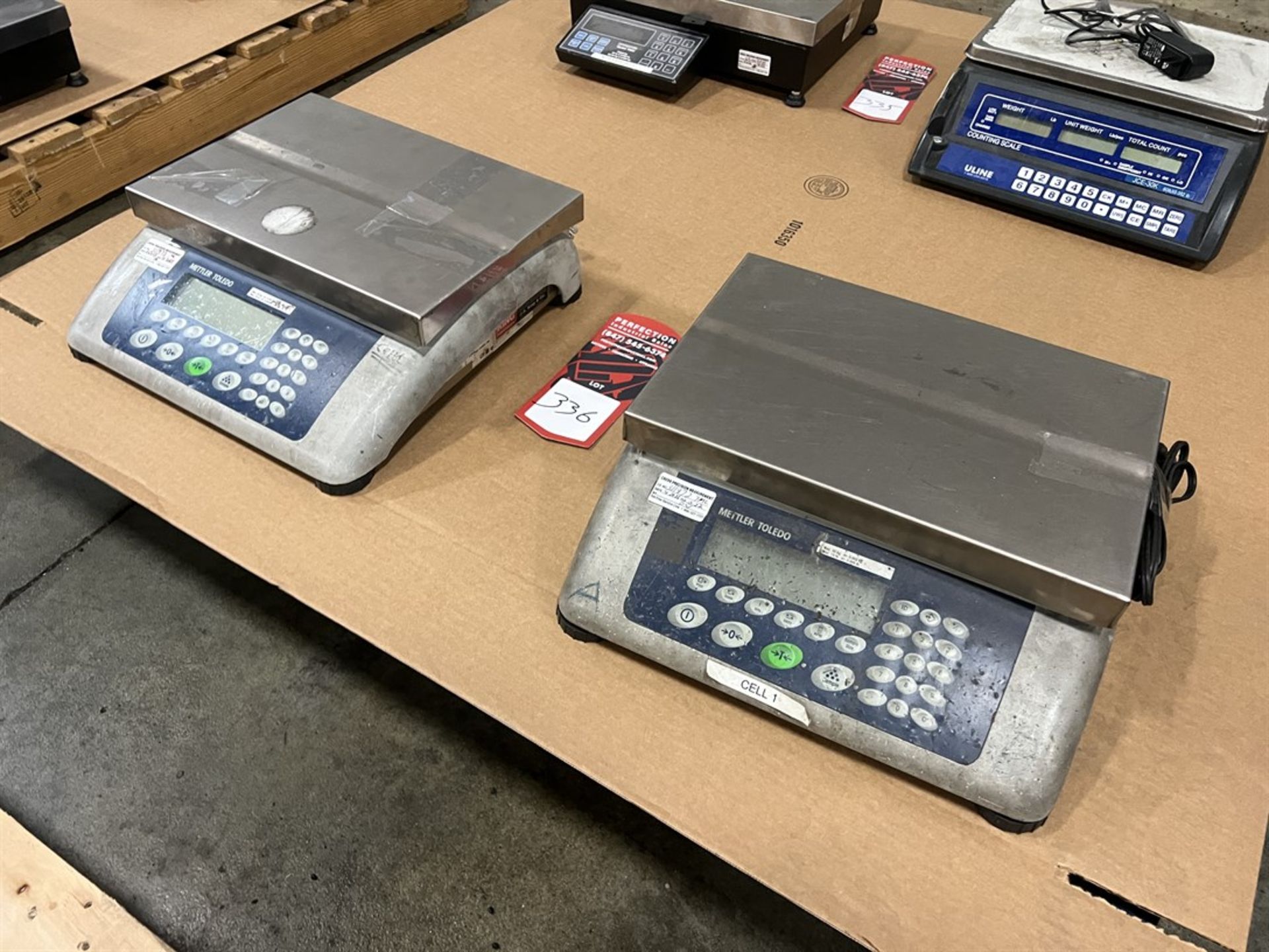 Lot of (2) METTLER TOLEDO BBA-442 35SD Digital Bench Top Scales