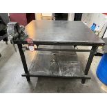 48" x 48" Steel Table w/ Wilton 3.5" Bullet Vise