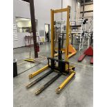 EP EQUIPMENT Max Stacker MSA2200 Manual Pallet Stacker, s/n 11101502, 2200 Lb. Capacity