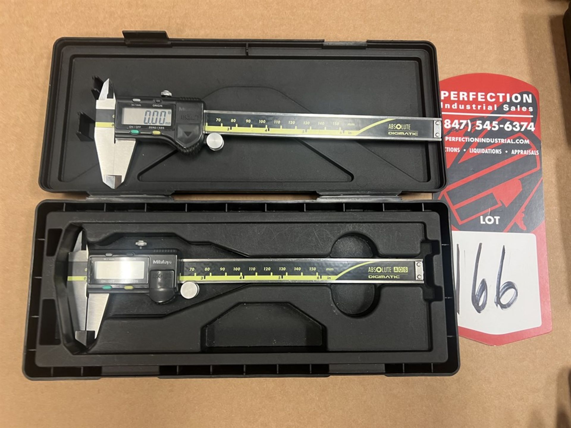 Lot of (2) MITUTOYO Absolute Digimatic 6" Digital Calipers