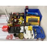Lot of Assorted Hole Saws, Speed Bores, and Twist Drills