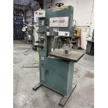 ENCO 450 Vertical Bandsaw, s/n 945064, 22” x 20” Table, 18” Throat, Blade Welder (A removal/