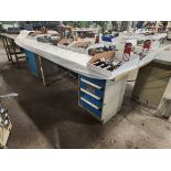 ROUSSEAU Machinist Steel Bench 3' x 6' w/ Cabinets