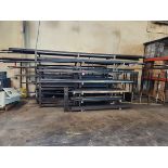 Lot of Misc. Structural Steel w/ Rack