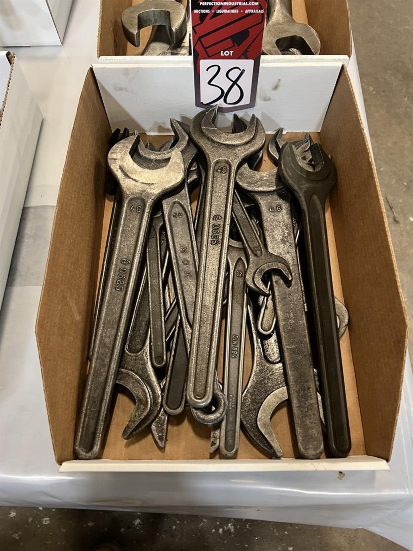 Lot of Assorted Open End Wrenches