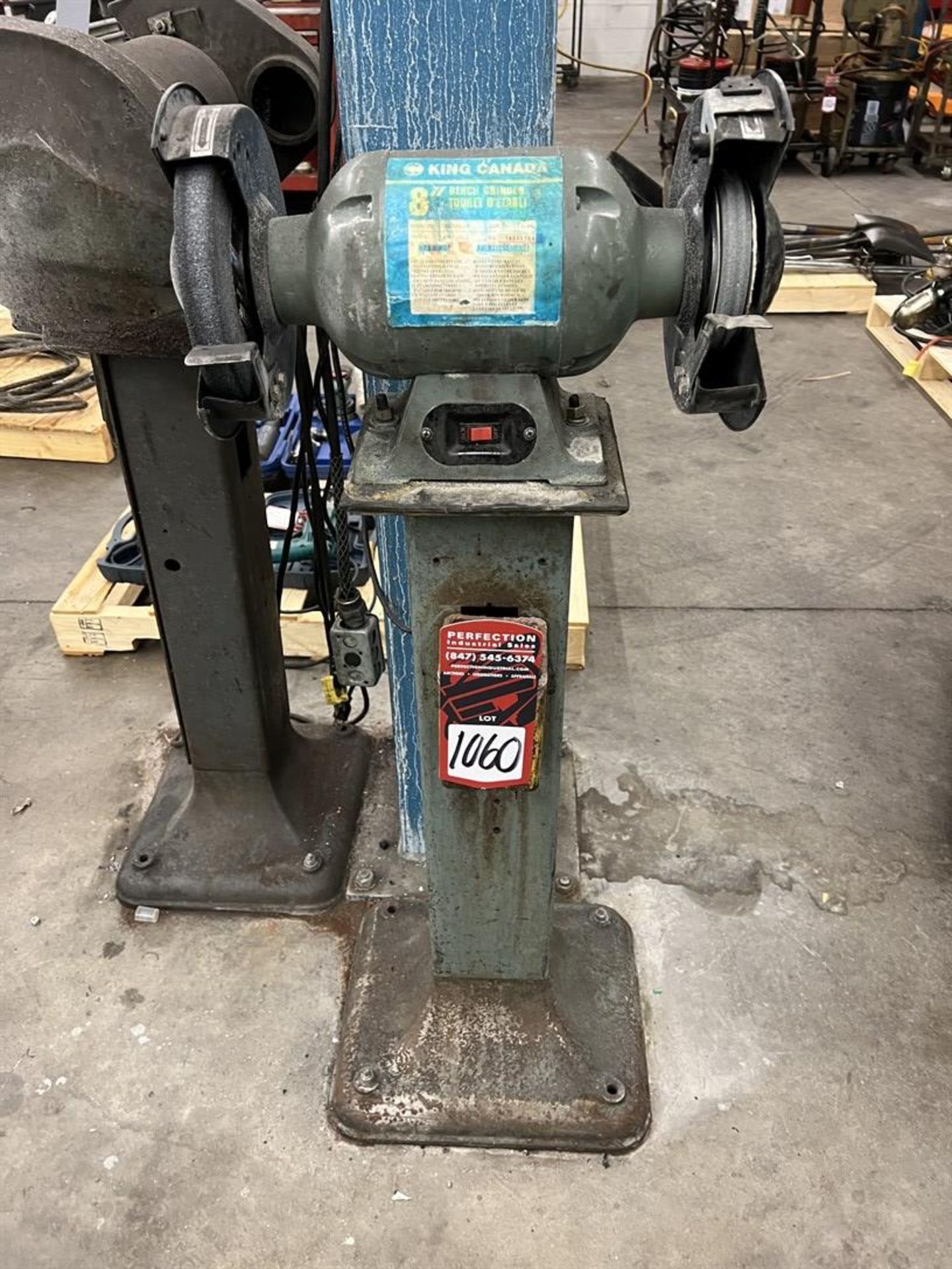 KING CANADA KC-900 8" Dual End Pedestal Grinder - Image 2 of 4