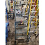 4 Step Rolling Warehouse Ladder