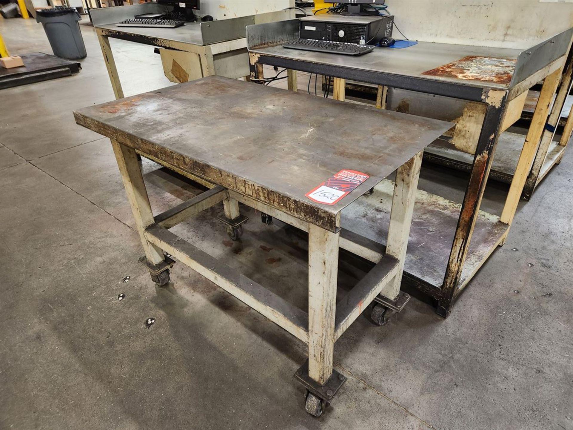 Rolling Steel Table 28" x 48"