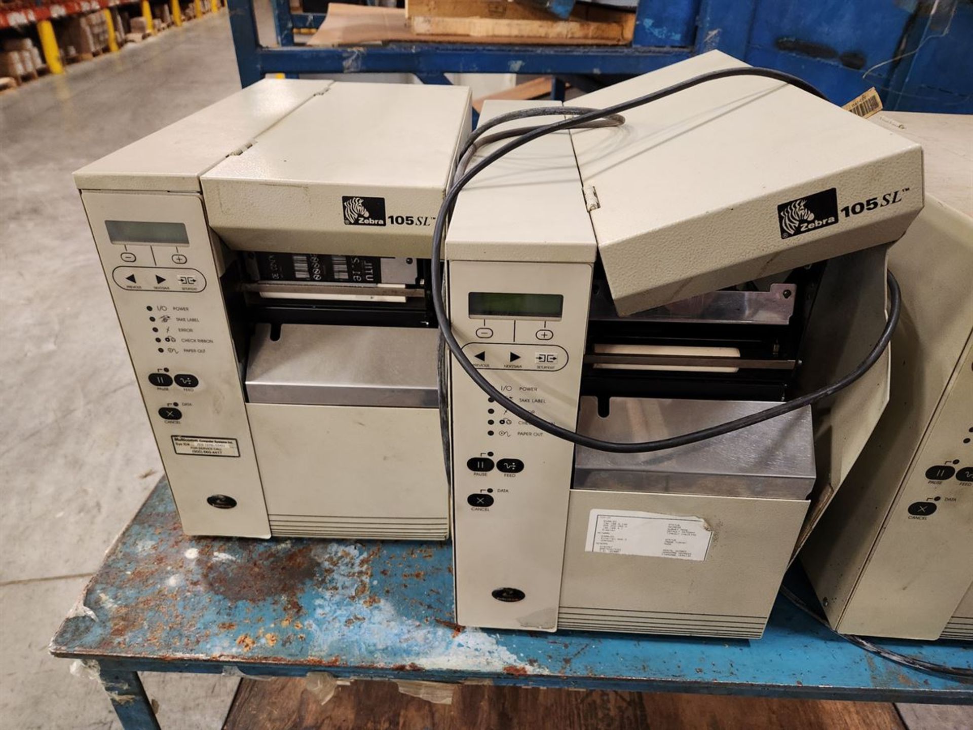 Lot of (2) Zebra 105SL Label Printers
