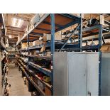 5 Sections of Racking 36" x 120", 7' Beams w/ Contents, includes: Pressure Switches, Hardware,