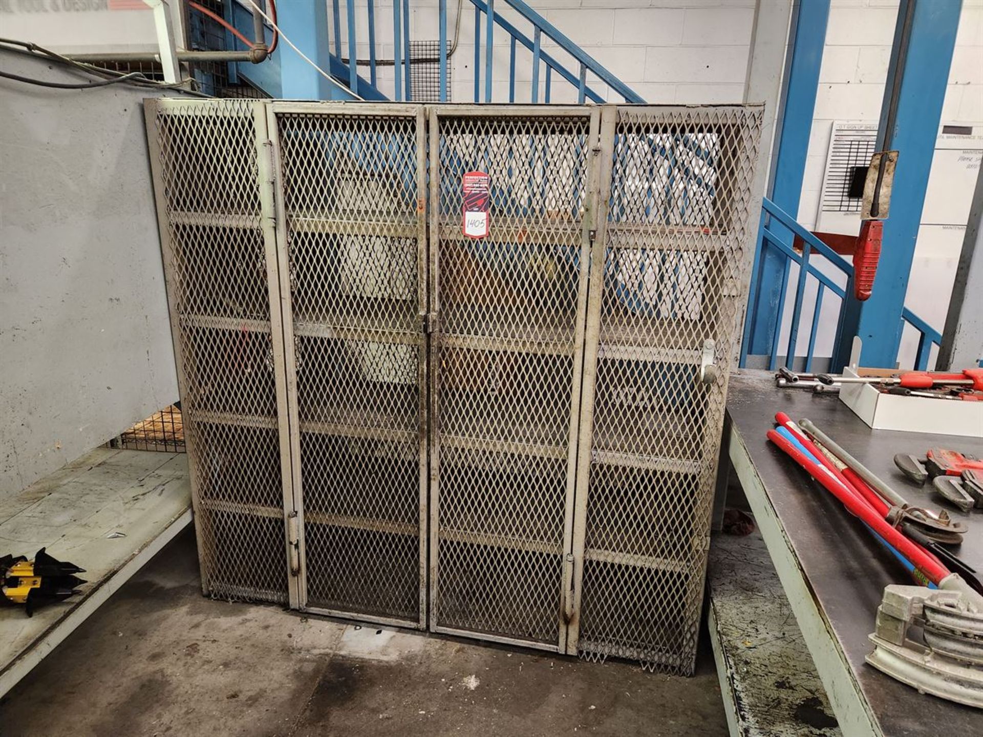 5 Tier Steel Shelf w/ Cage 74" x 20" x 72"