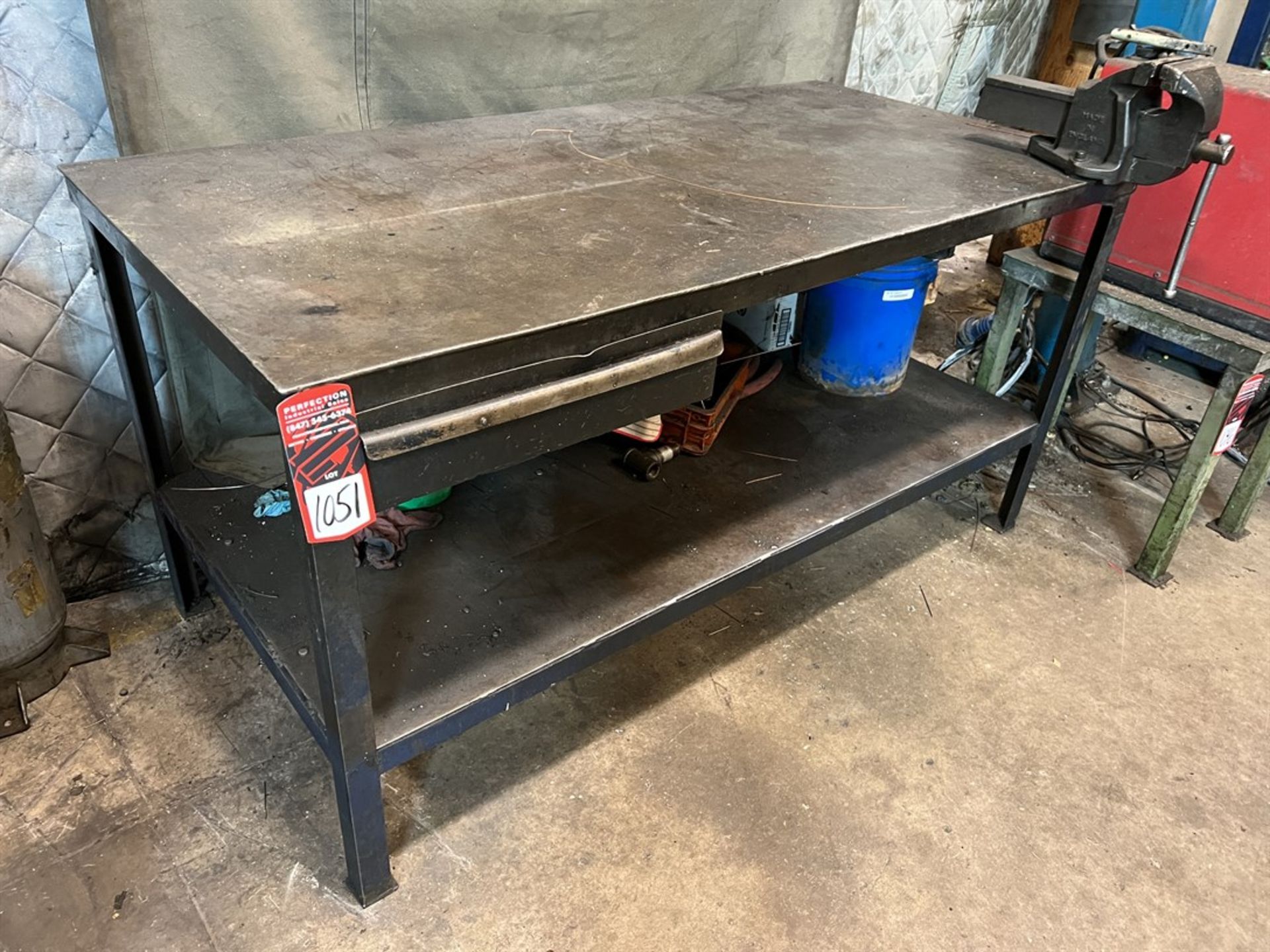 Welding Table, 36" x 72", w/ 6" Bench Vise