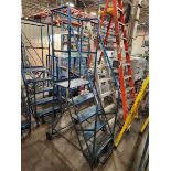 5 Step Rolling Warehouse Ladder