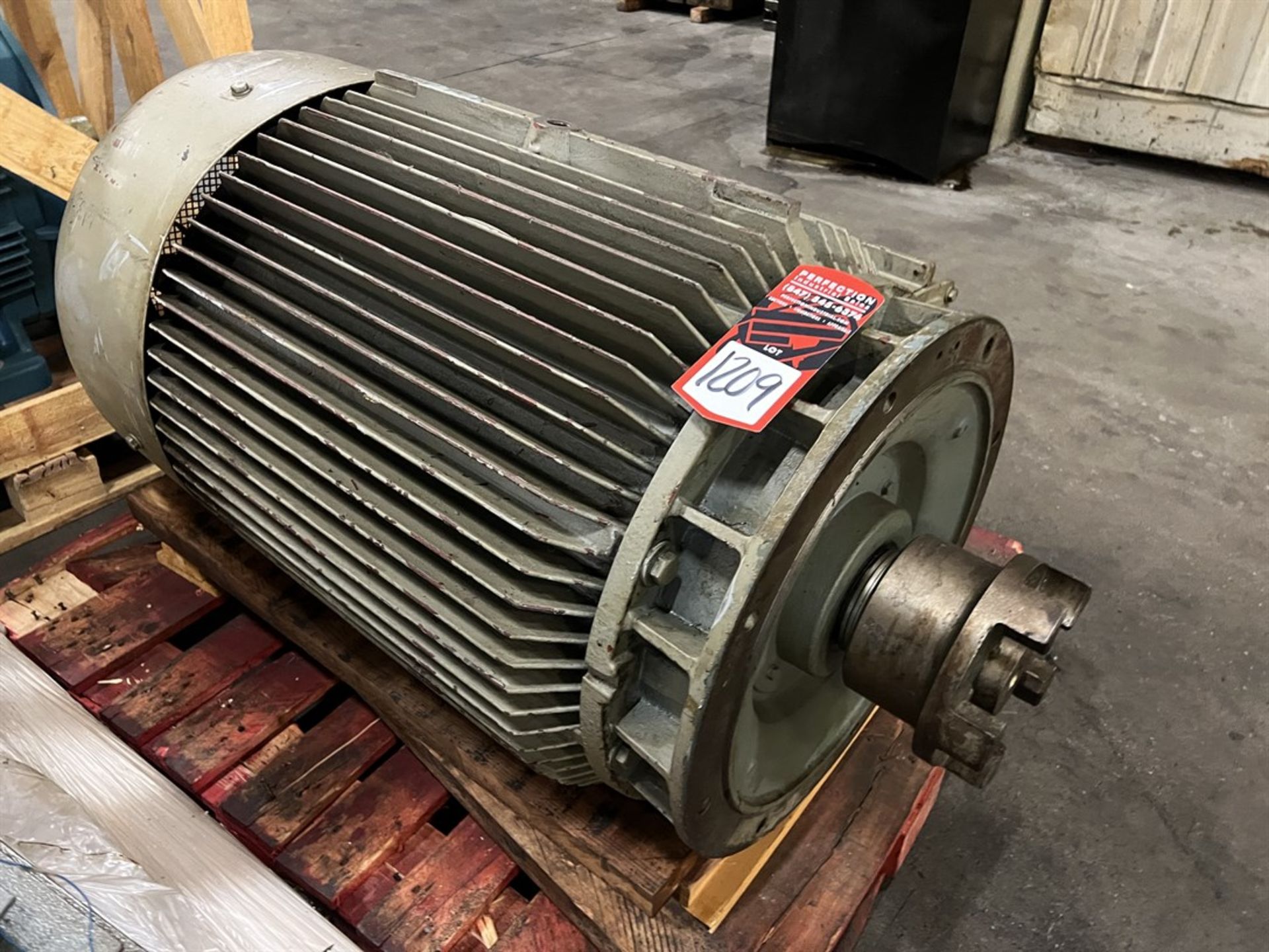 Unknown Make Approx 200 HP Electric Motor, (No Plate Present)