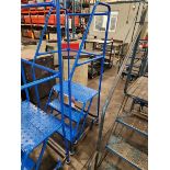 3 Step Rolling Warehouse Ladder