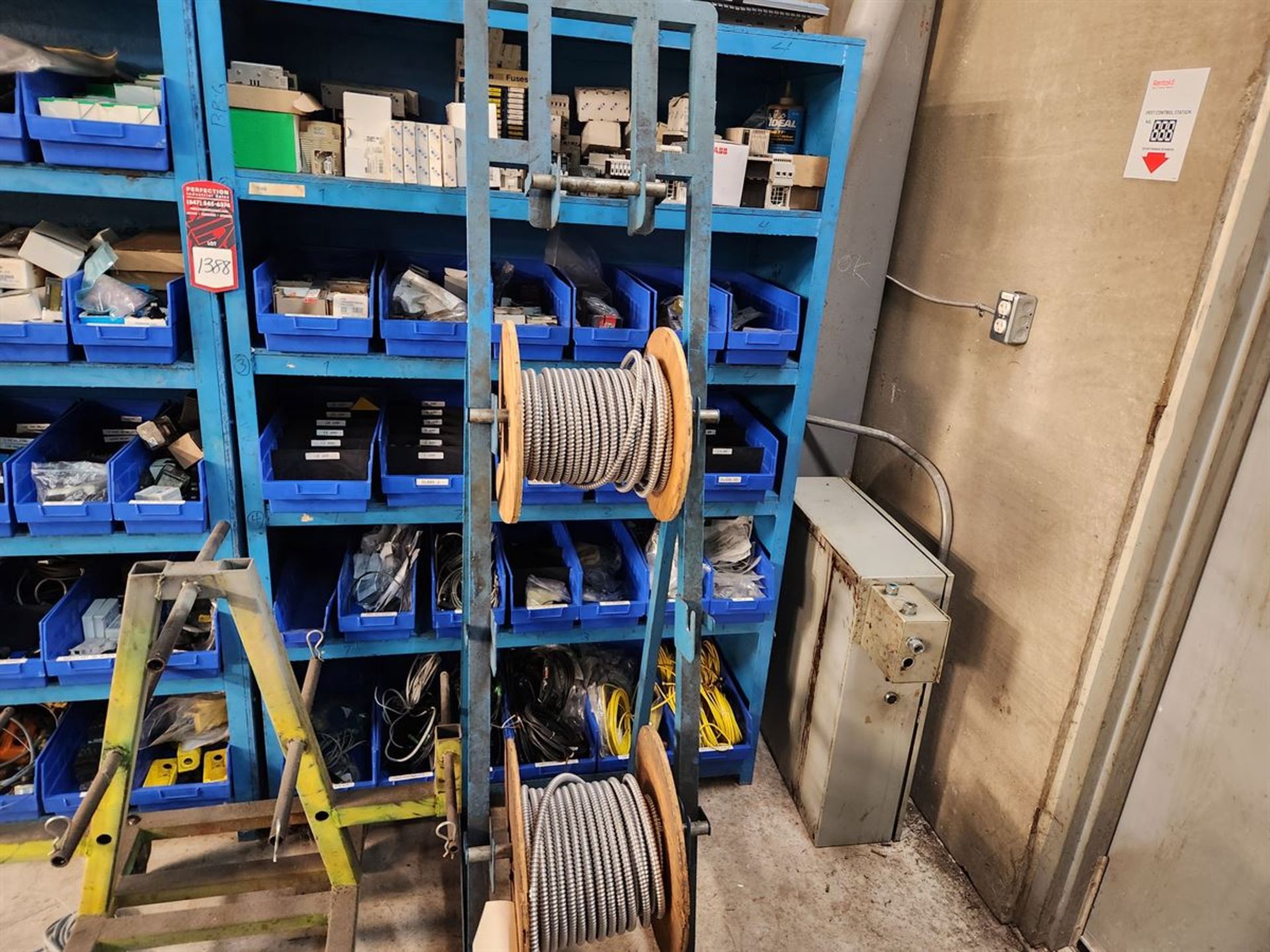 Lot of (2) Shelves w/ Electrical Contents, includes: Fuses, Wiring, Sensors, Relays, etc. - Image 3 of 3