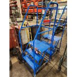 3 Step Rolling Warehouse Ladder