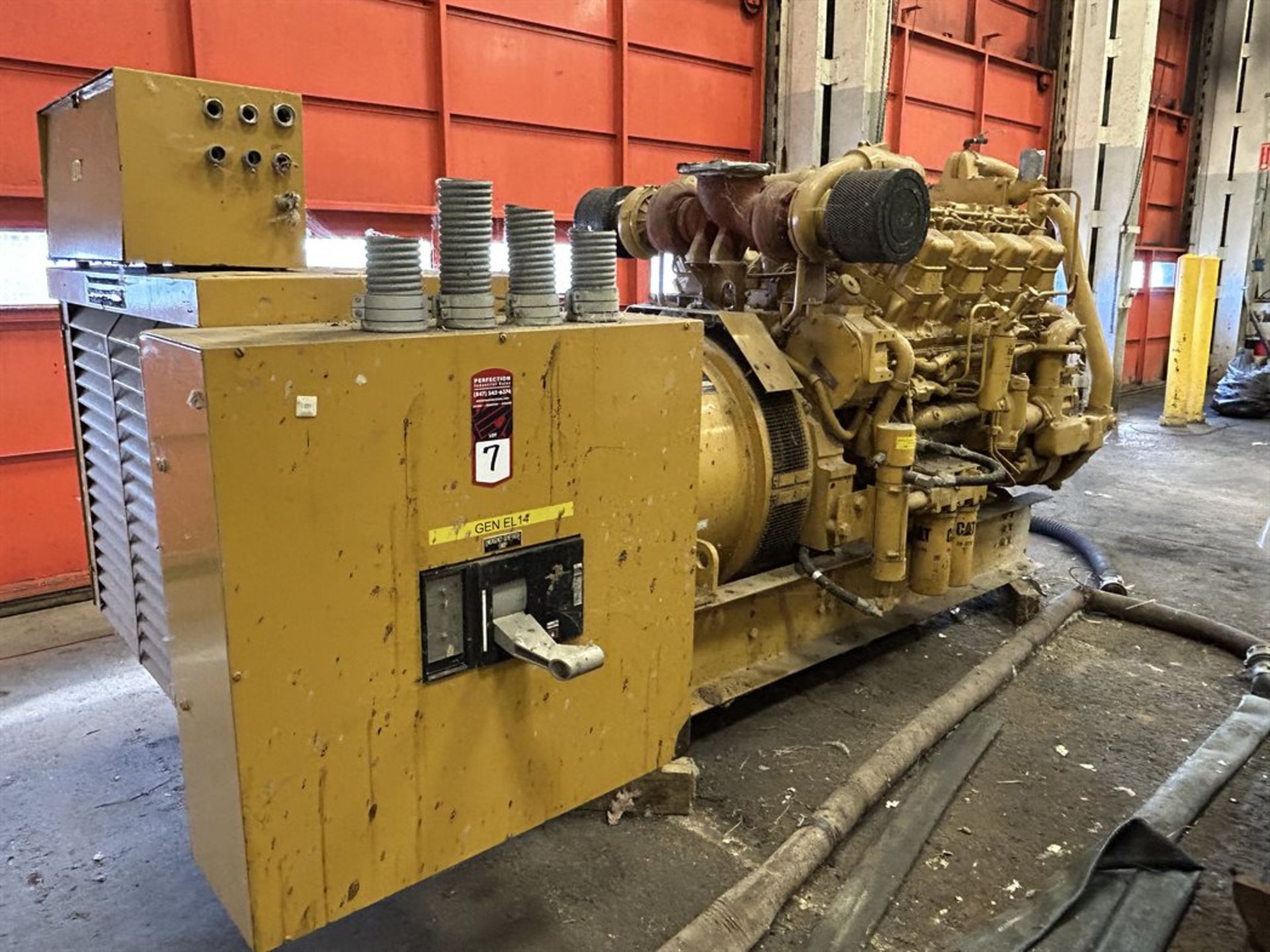 CATERPILLAR 3508 STD Gen Set, 1332 HP, 993 KW, (Located at 2427 E Engine Dr. Chillicothe, IL)