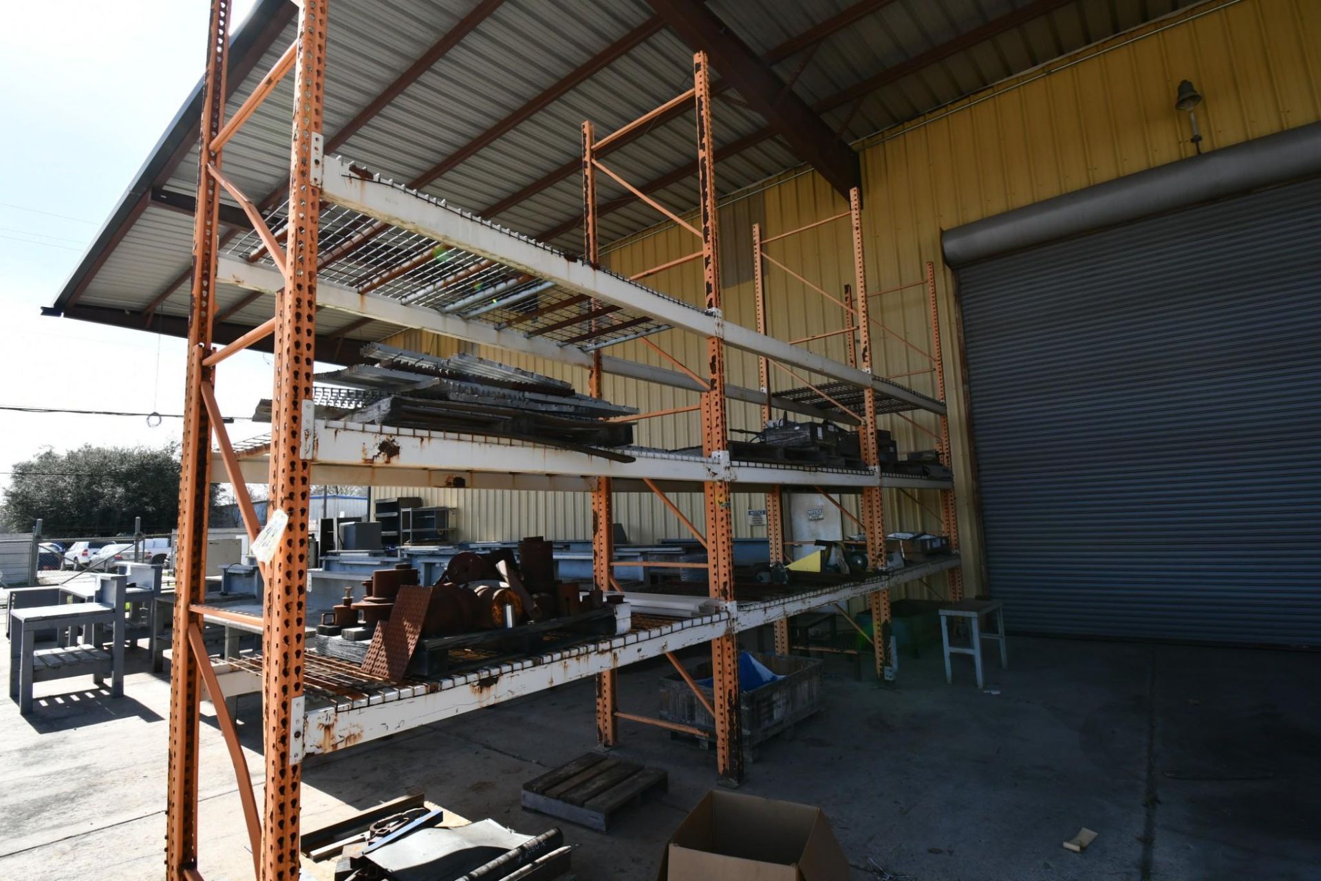 LOT OF PALLET RACK SECTIONS (3), 8' x 3-1/2' x 15', w/ contents - Image 2 of 2