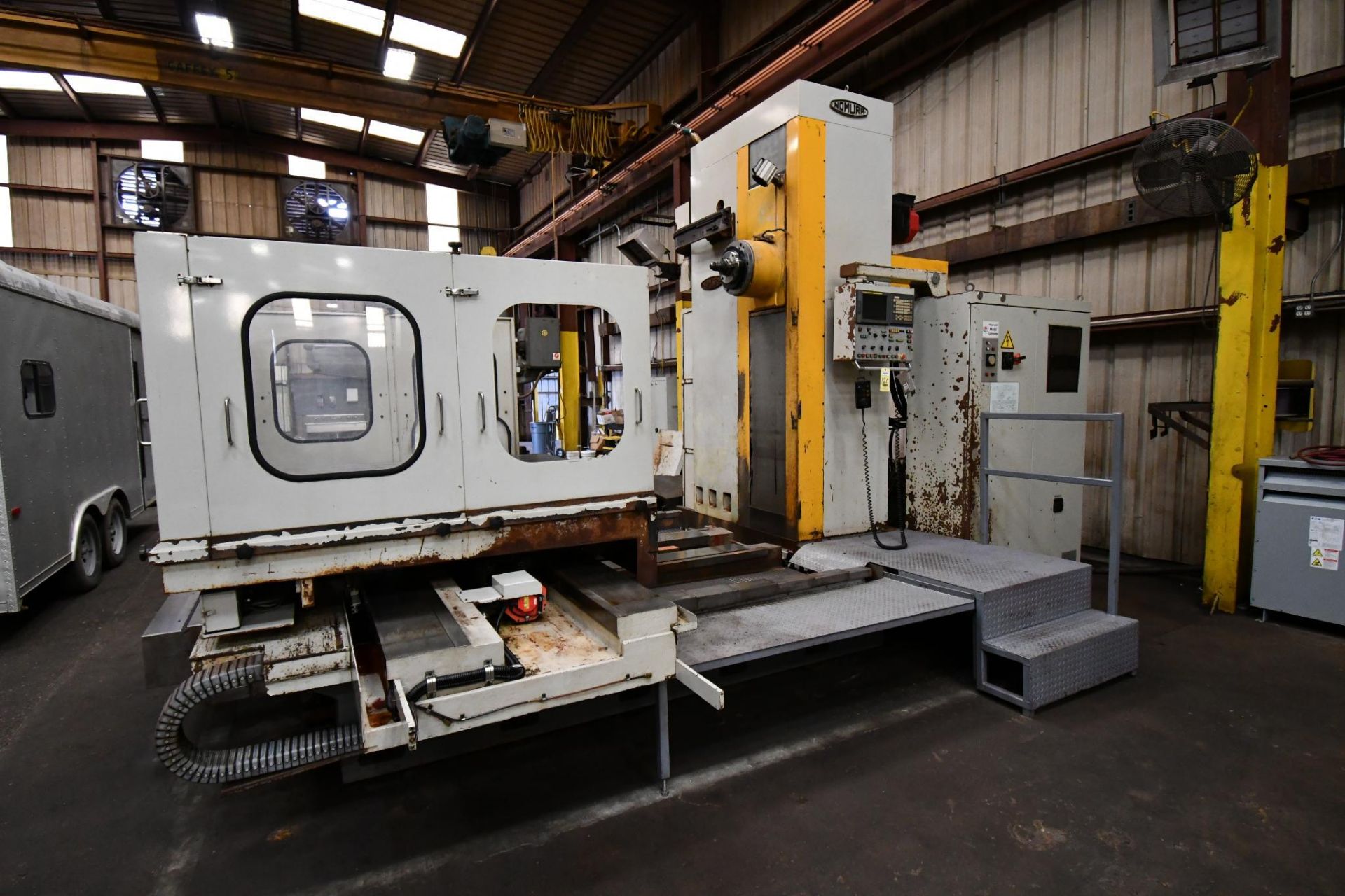 CNC HORIZONTAL BORING MILL, NOMURA MDL. HBA-110T-R3, new 7/2008, Fanuc 16I-MB CNC controk, 55" x 63" - Image 2 of 7