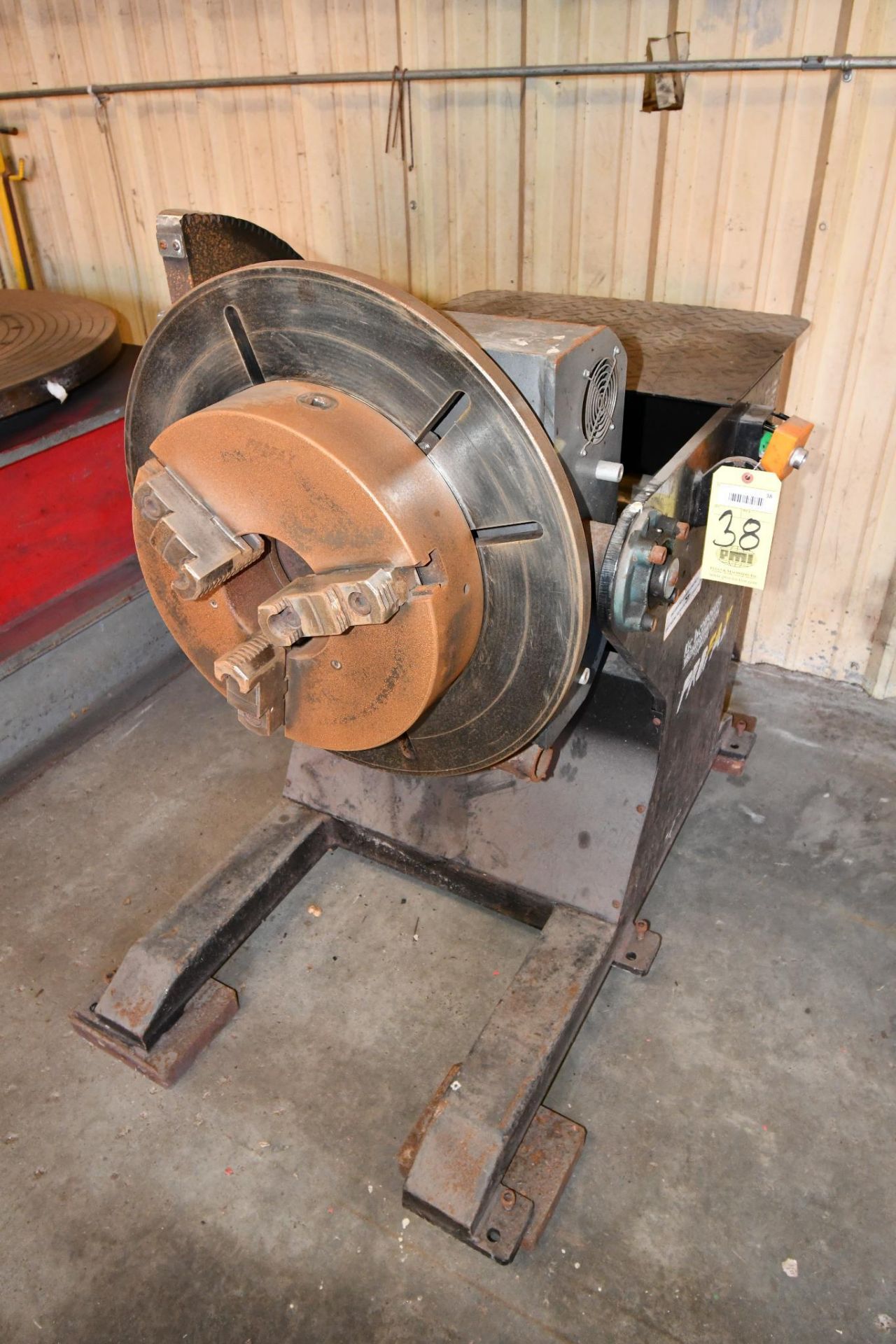 WELDING POSITIONER, PROFAX MDL. WF-1000, 1,000 lb. cap., 24" tbl., 14" 3-jaw chuck, S/N WP10-3095