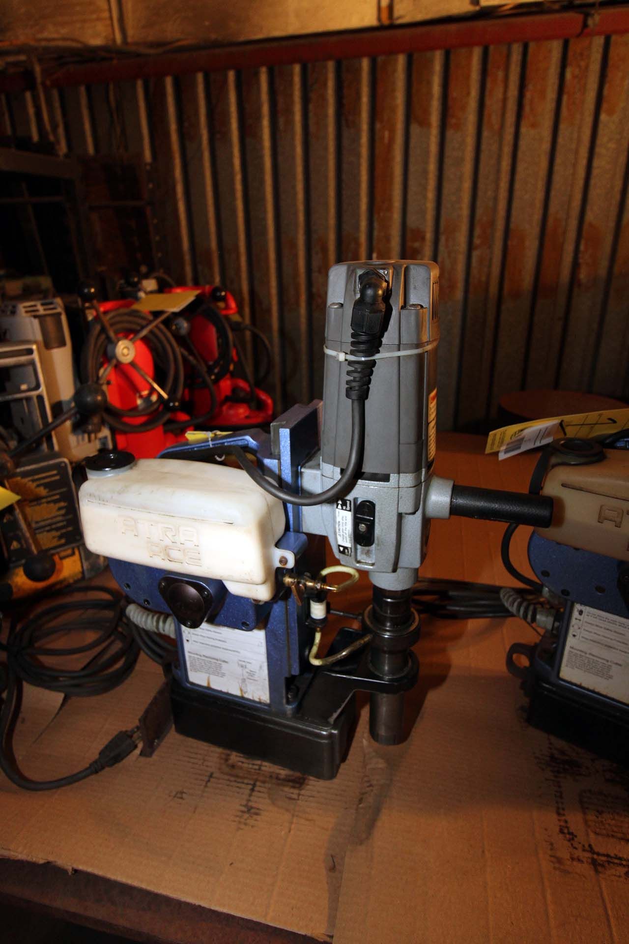 MAGNETIC BASE DRILL, NITTO KOHKI MDL. WA-5000, automatic feed, 11/16" -2" cutter dia., 3/8" - 2" - Image 2 of 2