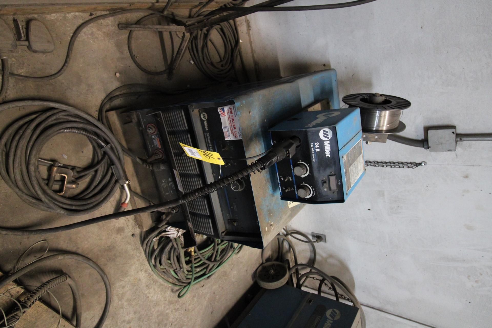 MIG WELDER, MILLER DELTAWELD 452 MDL. 903377, new 2007, power source 230/ 460/ 575 v., 3-phase, - Image 2 of 5