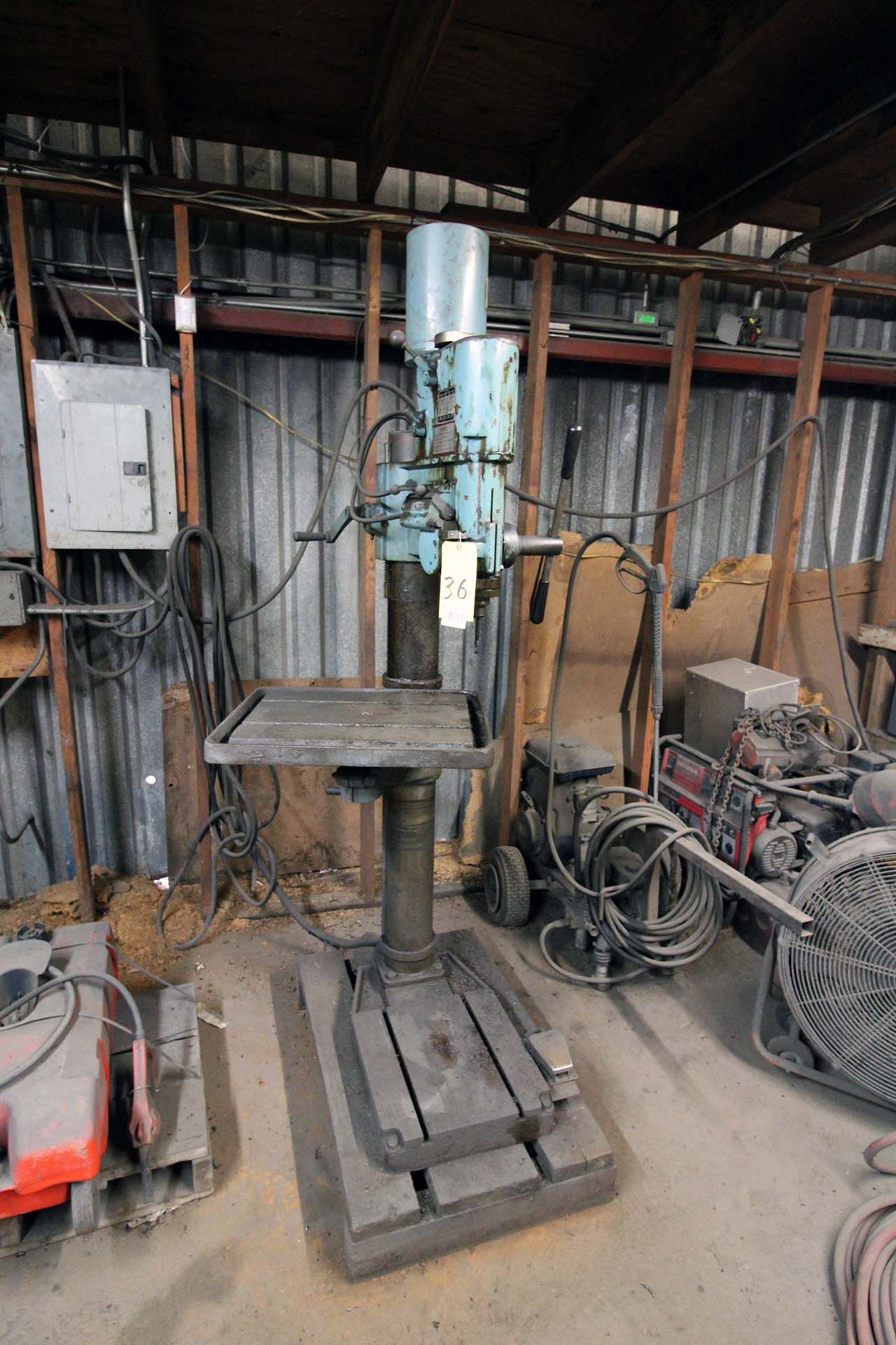 DRILL PRESS, VICTOR FLOOR TYPE, M.D. S-24E, 1-1/2 HP, 220 v., 3-phase, S/N 8408107