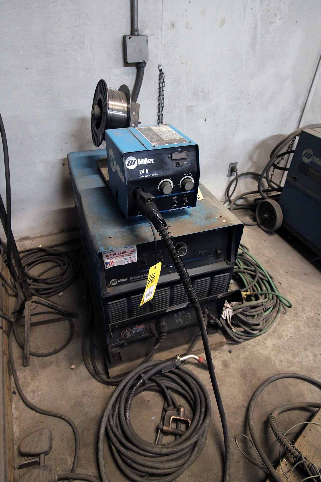 MIG WELDER, MILLER DELTAWELD 452 MDL. 903377, new 2007, power source 230/ 460/ 575 v., 3-phase,