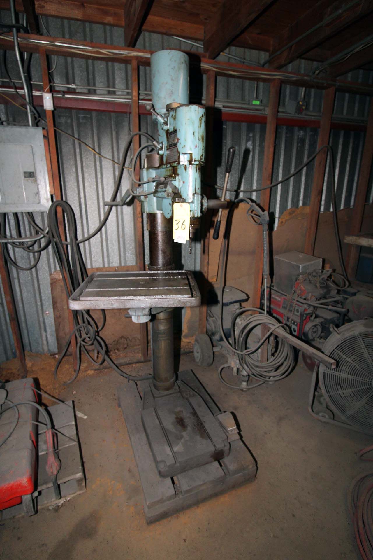 DRILL PRESS, VICTOR FLOOR TYPE, M.D. S-24E, 1-1/2 HP, 220 v., 3-phase, S/N 8408107 - Image 2 of 5