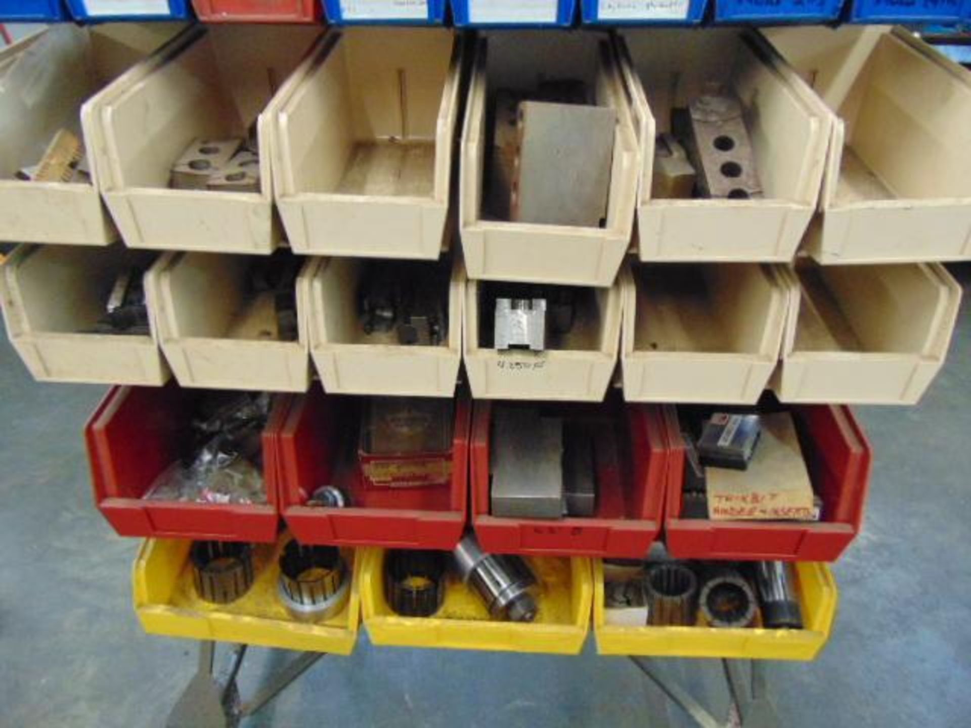 LOT OF PORTABLE PARTS BIN CART, w/ contents - Image 2 of 3