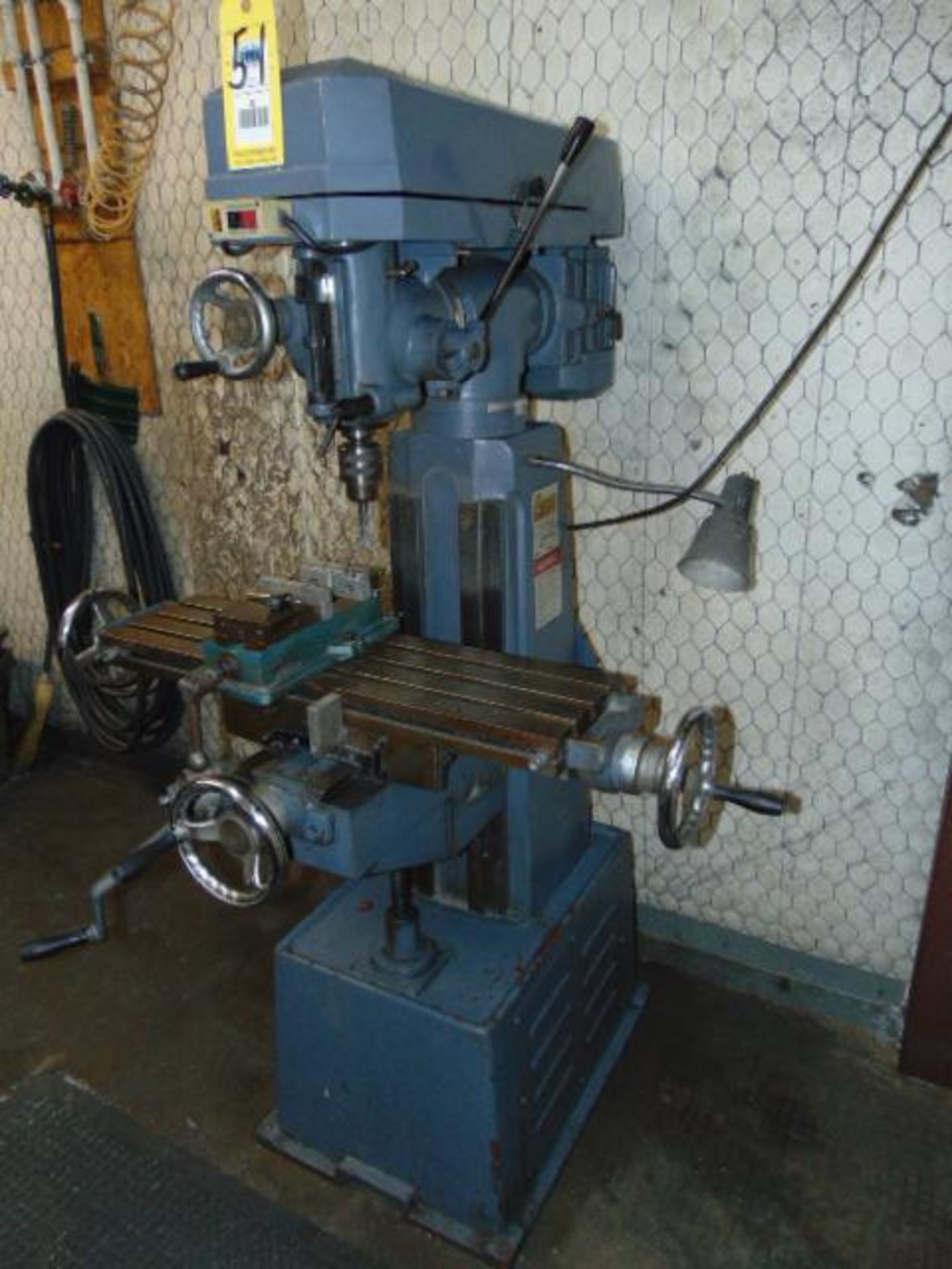 VERTICAL TURRET MILL, ENCO KNEE MILL, MDL. 03193208, new 2001, 8" x 30" tbl., S/N 0-8242 - Image 2 of 8