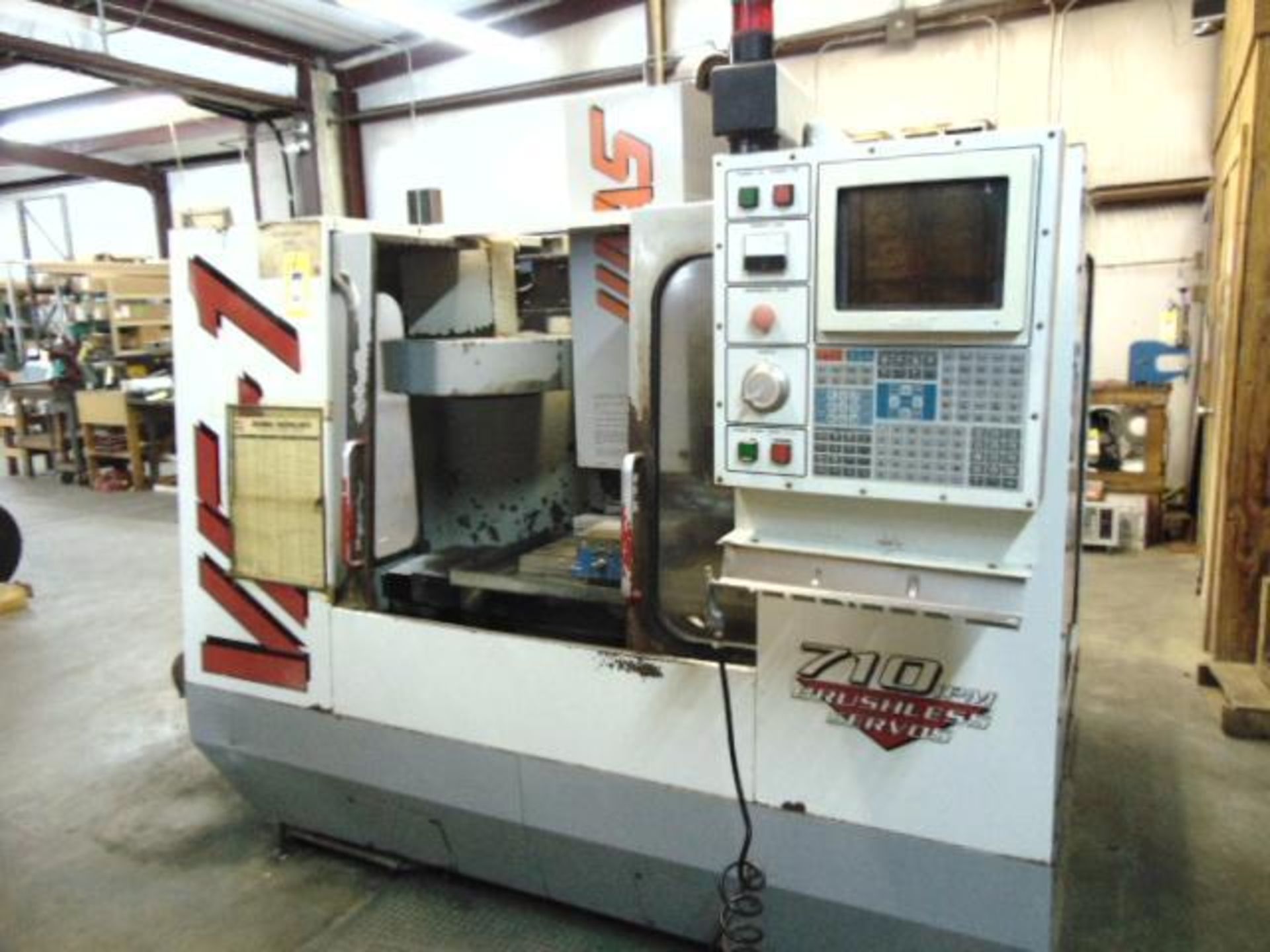 4-AXIS VERTICAL MACHINING CENTER, HAAS MDL. VF1, new 1996, 26" x 14" tbl. size, 20" X, 16" Y, 20" Z-