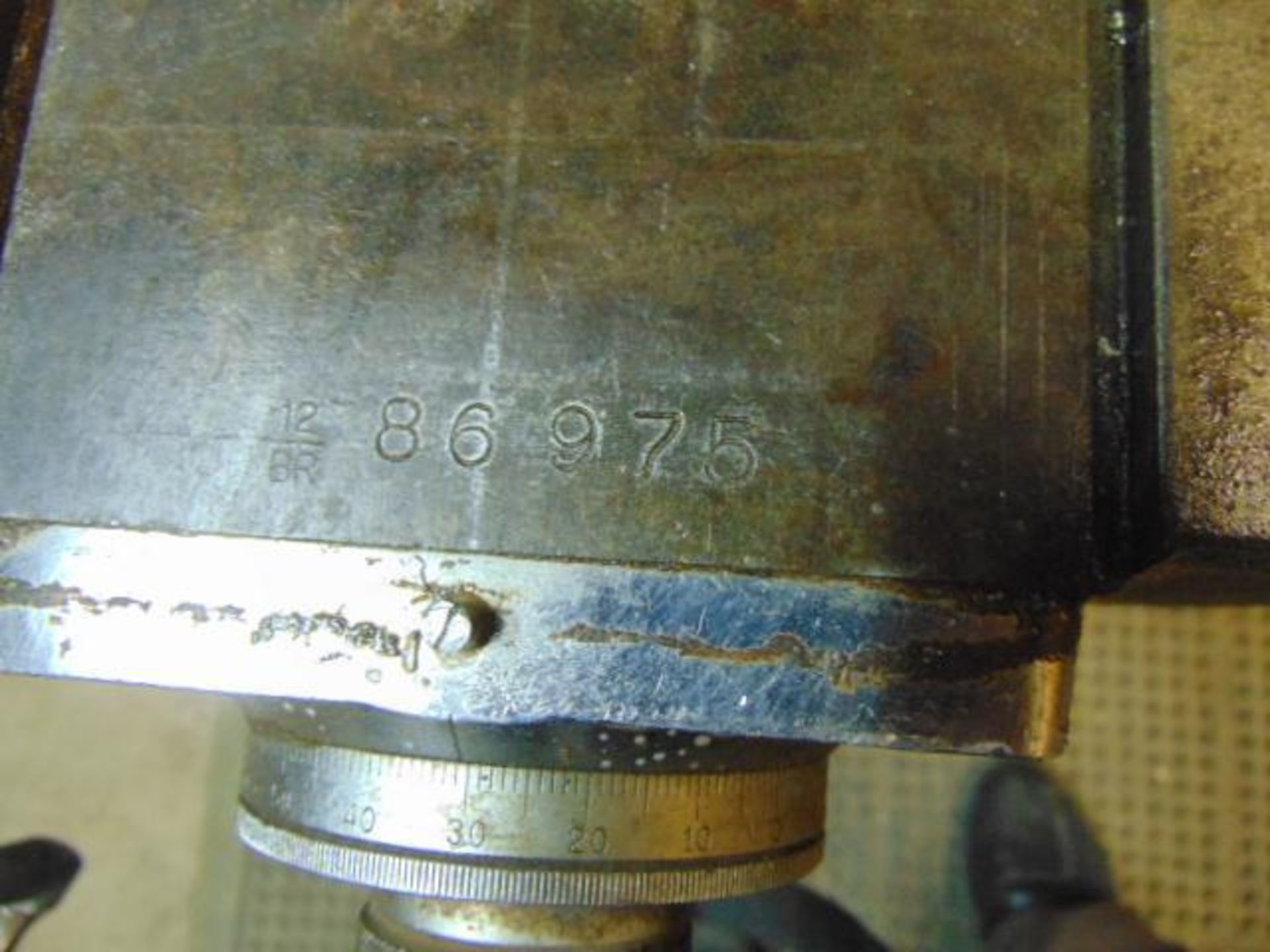 VERTICAL TURRET MILL, BRIDGEPORT STEP PULLEY MACHINE, 9" x 42" tbl., S/N 86975 - Image 5 of 5