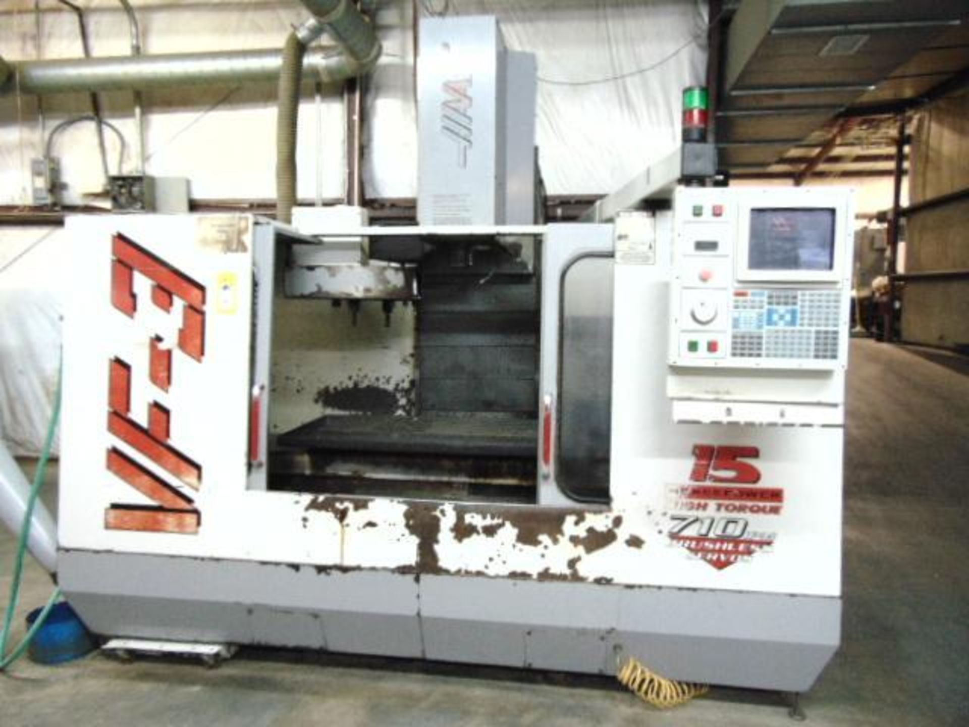 4-AXIS VERTICAL MACHINING CENTER, HAAS MDL. VF-3, new 1997, 48" x 18" tbl. size, 40" X, 20" Y, 25" Z