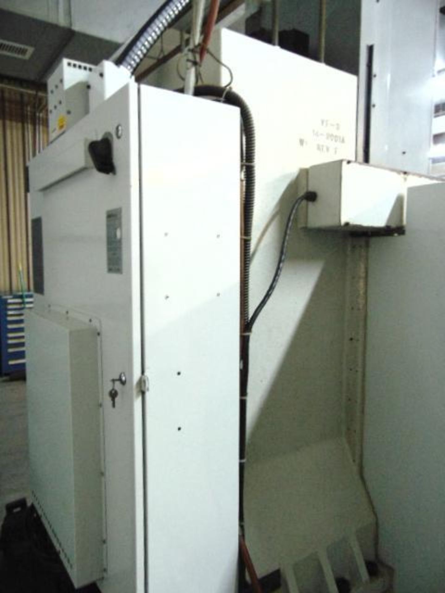 4-AXIS VERTICAL MACHINING CENTER, HAAS MDL. VF-3, new 1997, 48" x 18" tbl. size, 40" X, 20" Y, 25" Z - Image 10 of 13