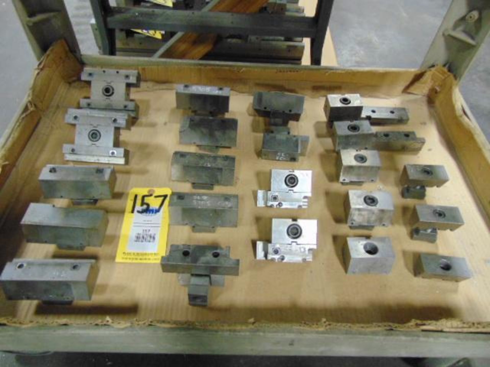 LOT OF JAW VISE PARTS, SERRATED, assorted (under one cart)